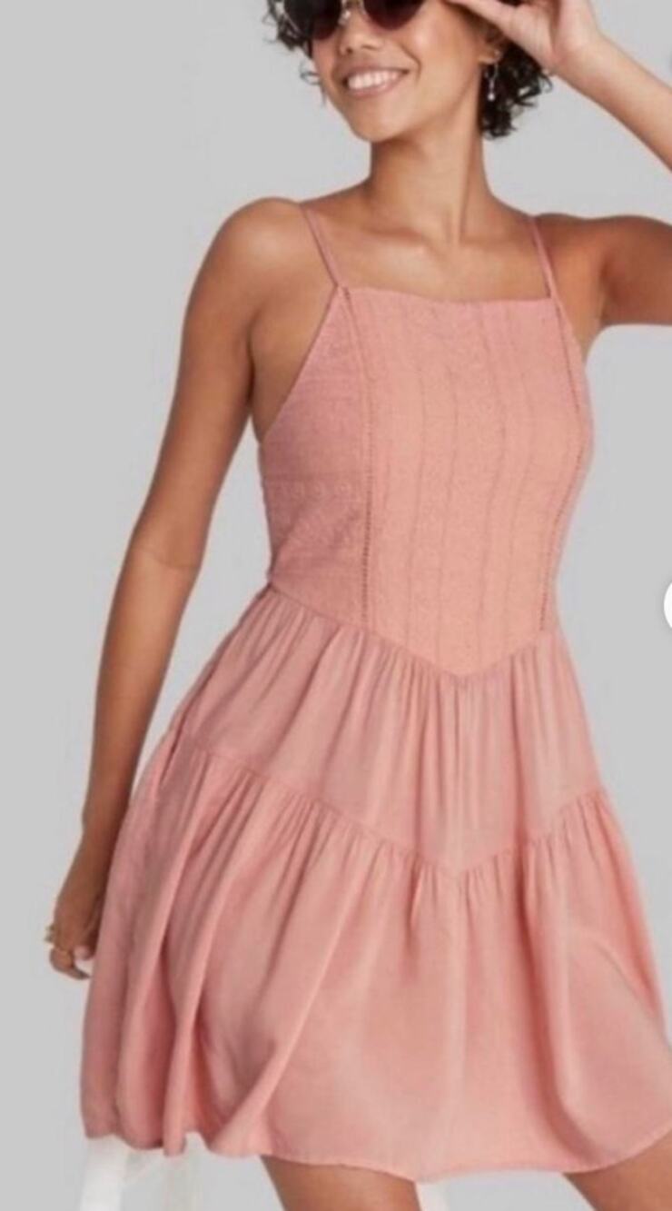 EUC Wild Fable Sundress | Color Salmon | Size S